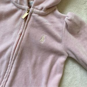 Pink Terry Hooded Sweatshirt
